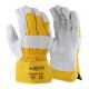 'Workman' Yellow cotton back glove
